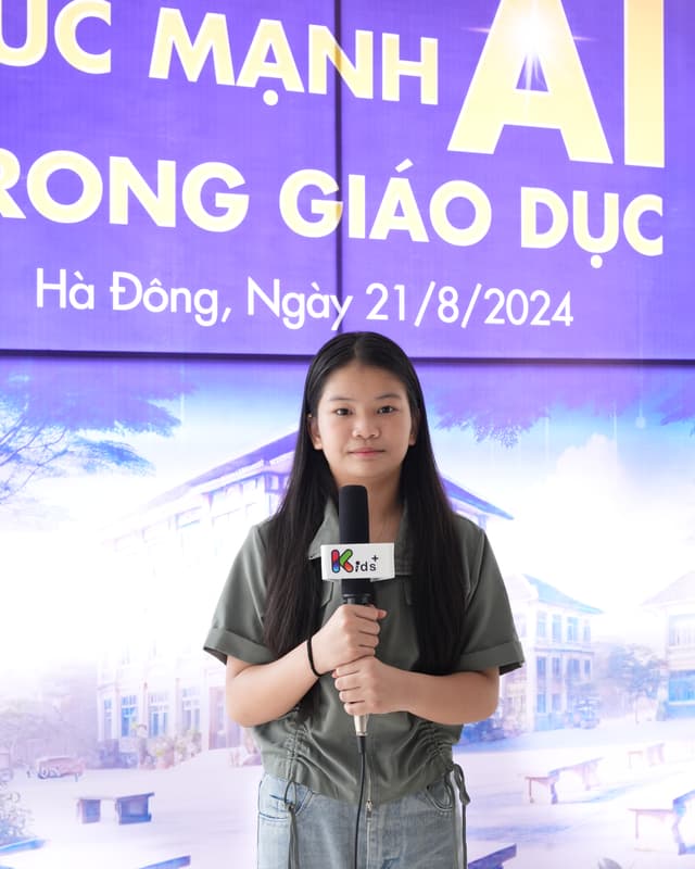 Phóng viên nhí KIDS+ tác nghiệp tại sự kiện Hà Đông